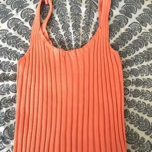 Knitted crop tank